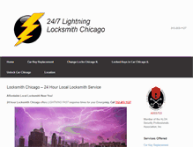 Tablet Screenshot of locksmith-chicagoil.com